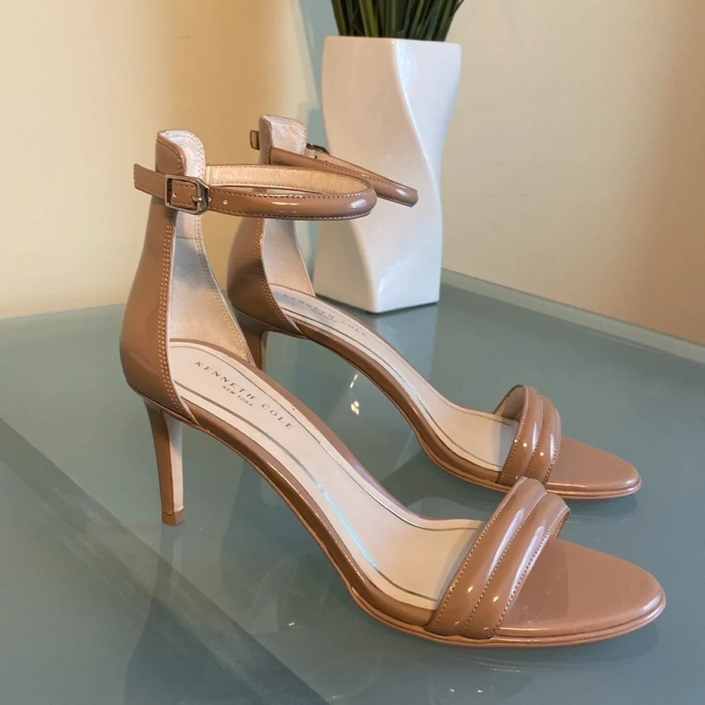 Kenneth Cole Heeled Sandals with Ankle Strap Size 9.5